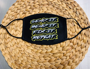 Face Mask - Racing Quote Send it, Bend it