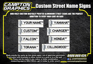 Street Sign with Custom Text
